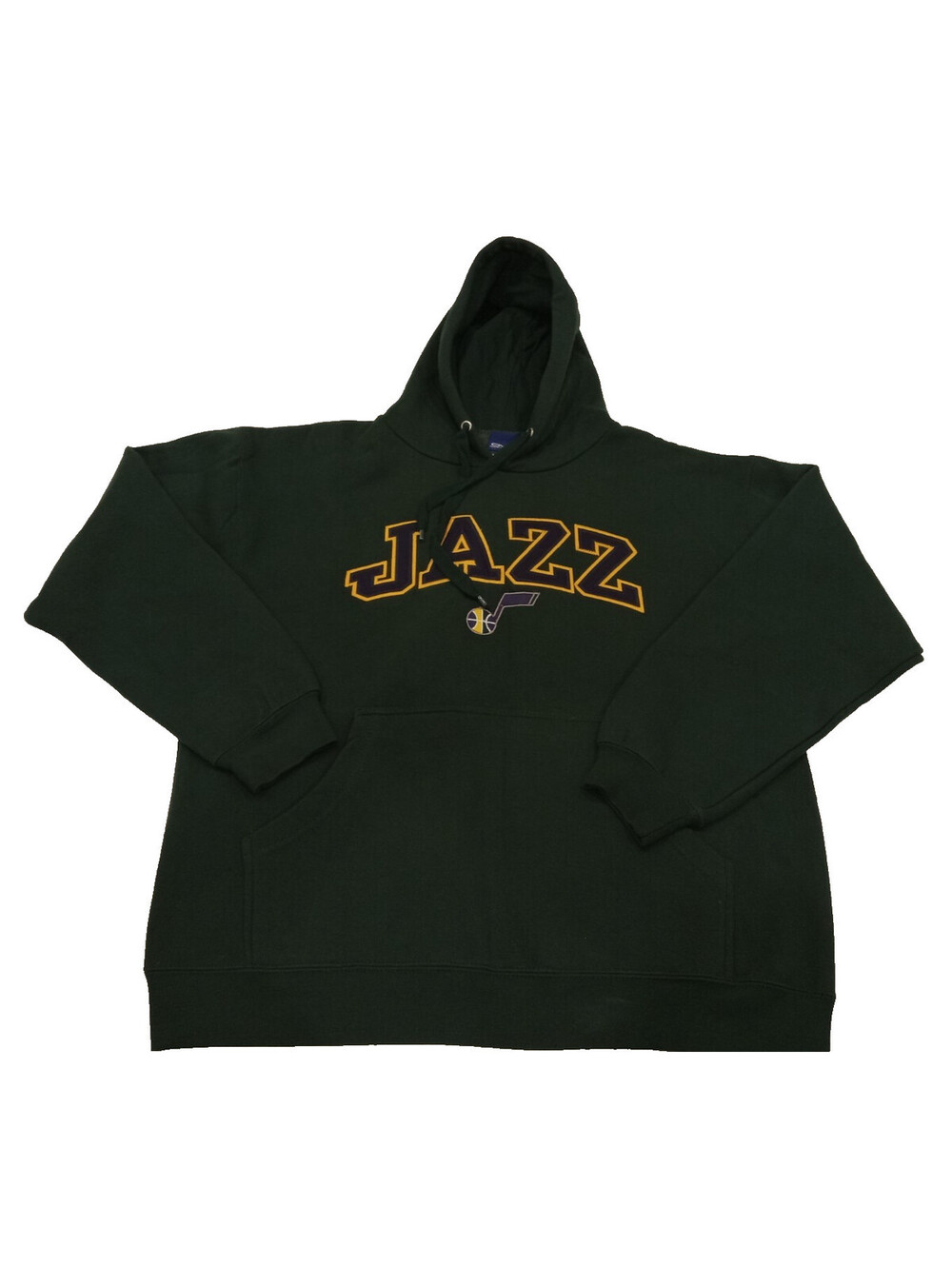 Old Varsity Brand Utah Jazz Hoodie Mens Large Green Embroidered OVB Pullover L